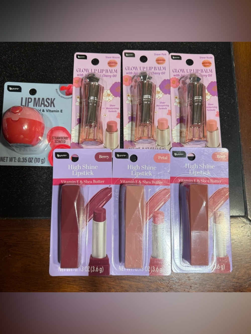 B. Pure Lipstick and Lip Balm